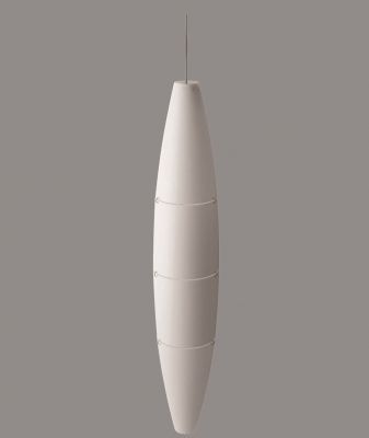 Weiße Havana Hängeleuchte von Foscarini, moderne Pendelleuchte für Wohnzimmer und Esszimmer.